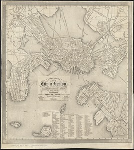 A new & complete map of the city of Boston, and precincts including part of Charlestown, Cambridge & Roxbury
