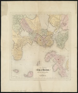 A new & complete map of the city of Boston, with part of Charlestown, Cambridge & Roxbury