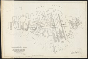 Plan of proposed Marginal Street from Broad Street at Rowe's Wharf to Commercial Street at Eastern Avenue