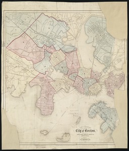 A new & complete map of the city of Boston, with part of Charlestown, Cambridge, Brookline, Dorchester &c