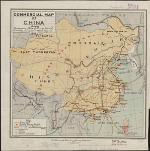 Commercial map of China