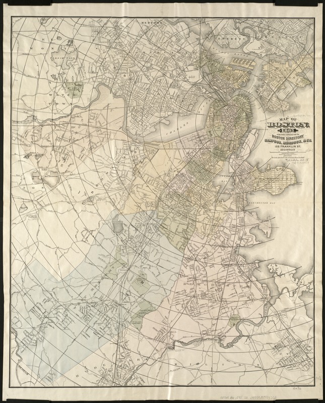 Map of Boston, for 1885