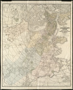 Map of Boston, for 1885
