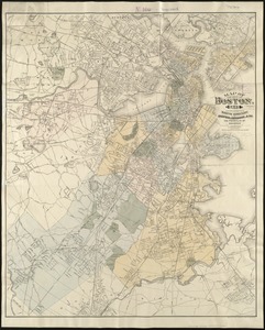 Map of the city of Boston, for 1891