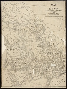 Map of the city of Lynn