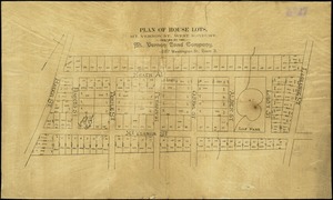 Plan of house lots, Mt. Vernon St., West Roxbury