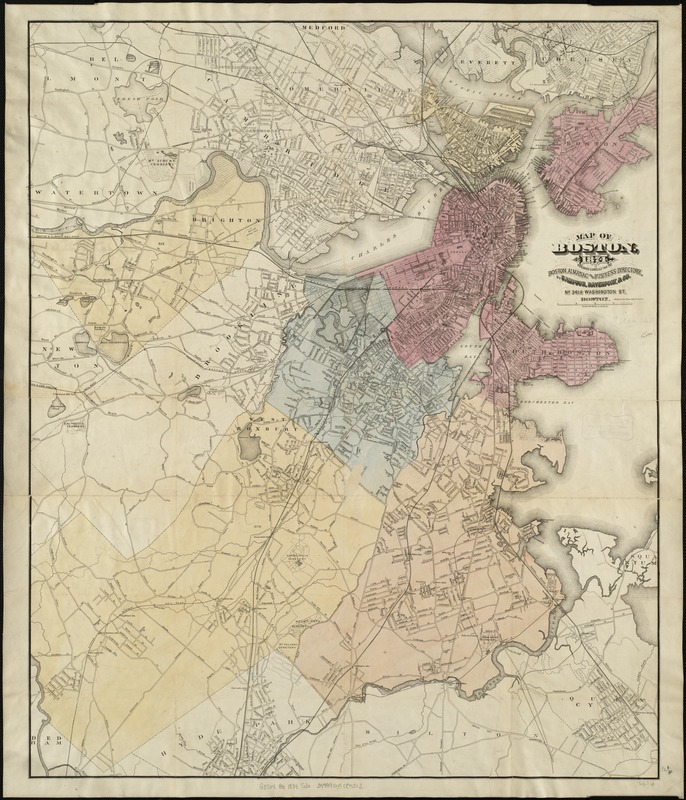 Map of Boston, for 1874