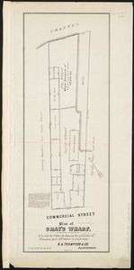 Plan of Gray's Wharf, to be sold at public auction, on the premises, on Thursday April 28th 1870 at 12 o'clock noon