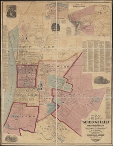 Map of the city of Springfield Massachusetts