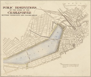 Public reservations on the banks of the Charles River between Watertown and Cragies Bridge