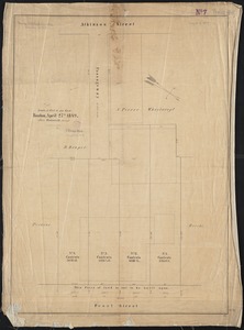 [Plan of real estate on Pearl Street, Boston]