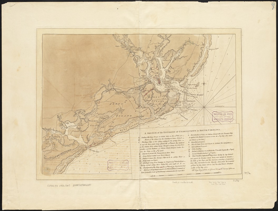 A sketch of the environs of Charlestown in South Carolina