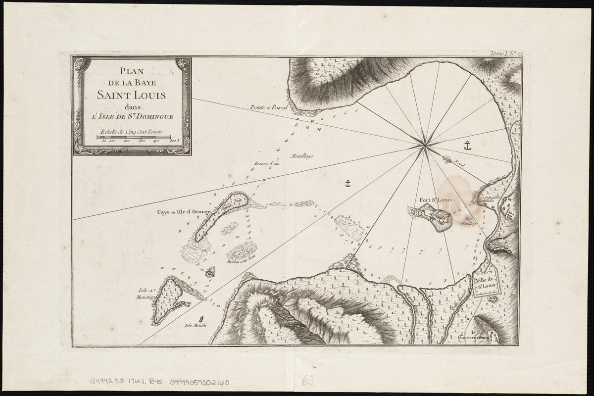 Plan de la Baye Saint Louis dans l'isle de St. Domingue