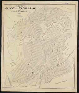 Plan of Boston Land Co's land in Boston & Revere