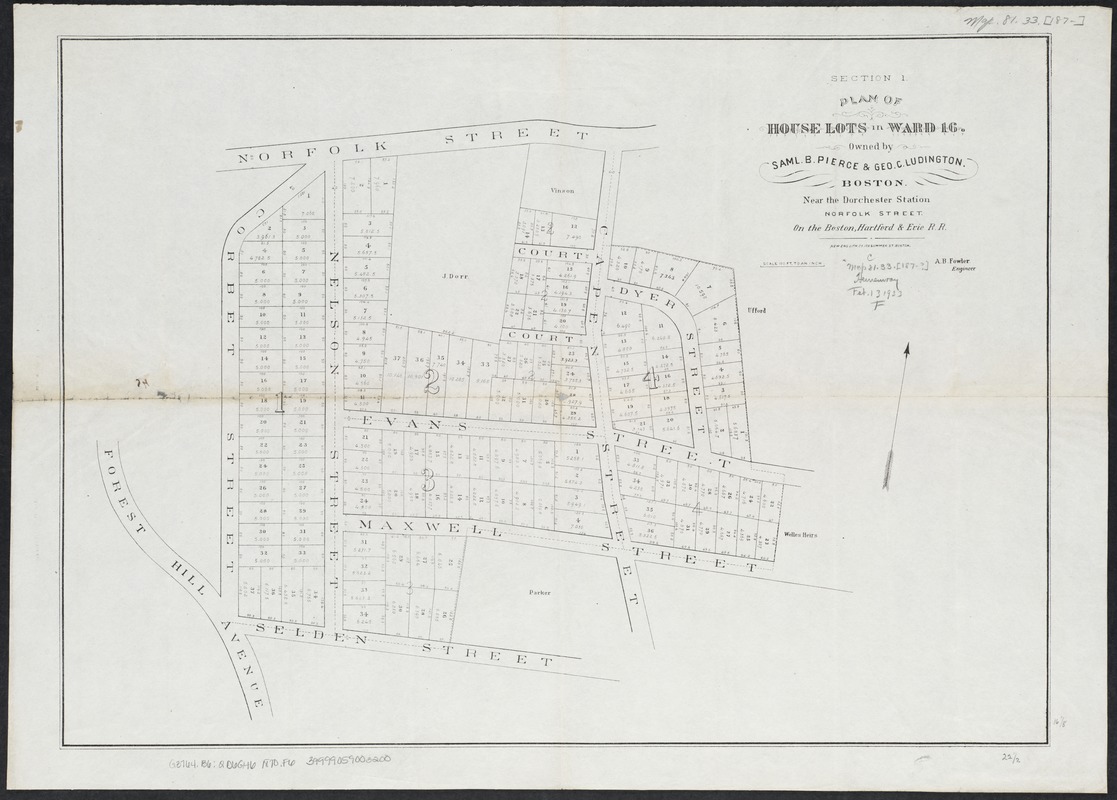 Plan of house lots in ward 16
