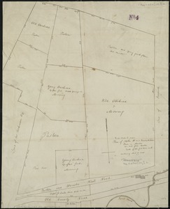 Plan of Stephen W. and Francis Jackson's farm in Newton, 6 1/2 miles from Boston