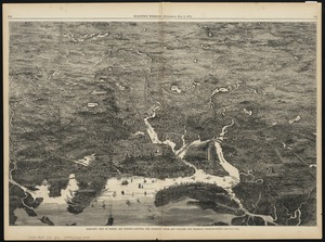 Birds-eye view of Boston and vicinity