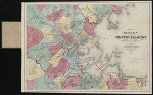 Map of Boston and the country adjacent, from actual surveys