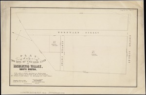 Plan of two lots of valuable land in Washington Village, South Boston