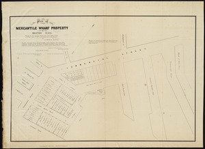 Plan of Mercantile Wharf property in Boston Mass