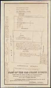 Plan of the old Julien estate