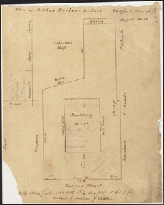 Plan of Bishop Parker's estate Bedford Street