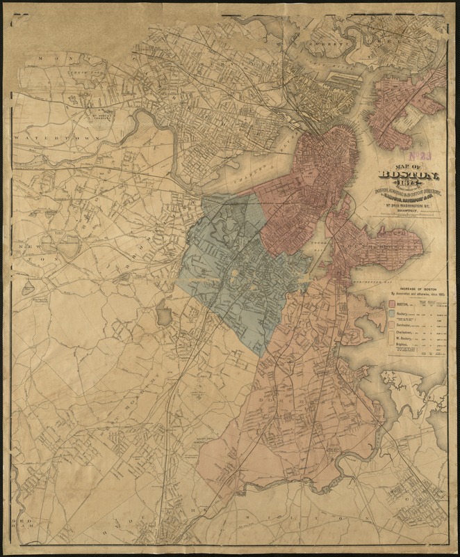 Map of Boston, for 1875
