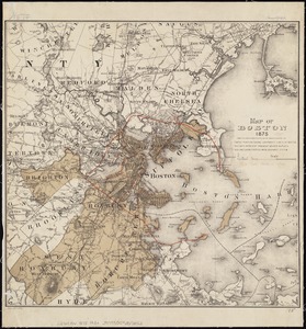 Map of Boston 1875