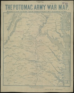 The Potomac army war map