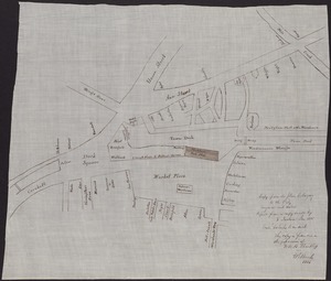 Copy of an old plan belonging to the city