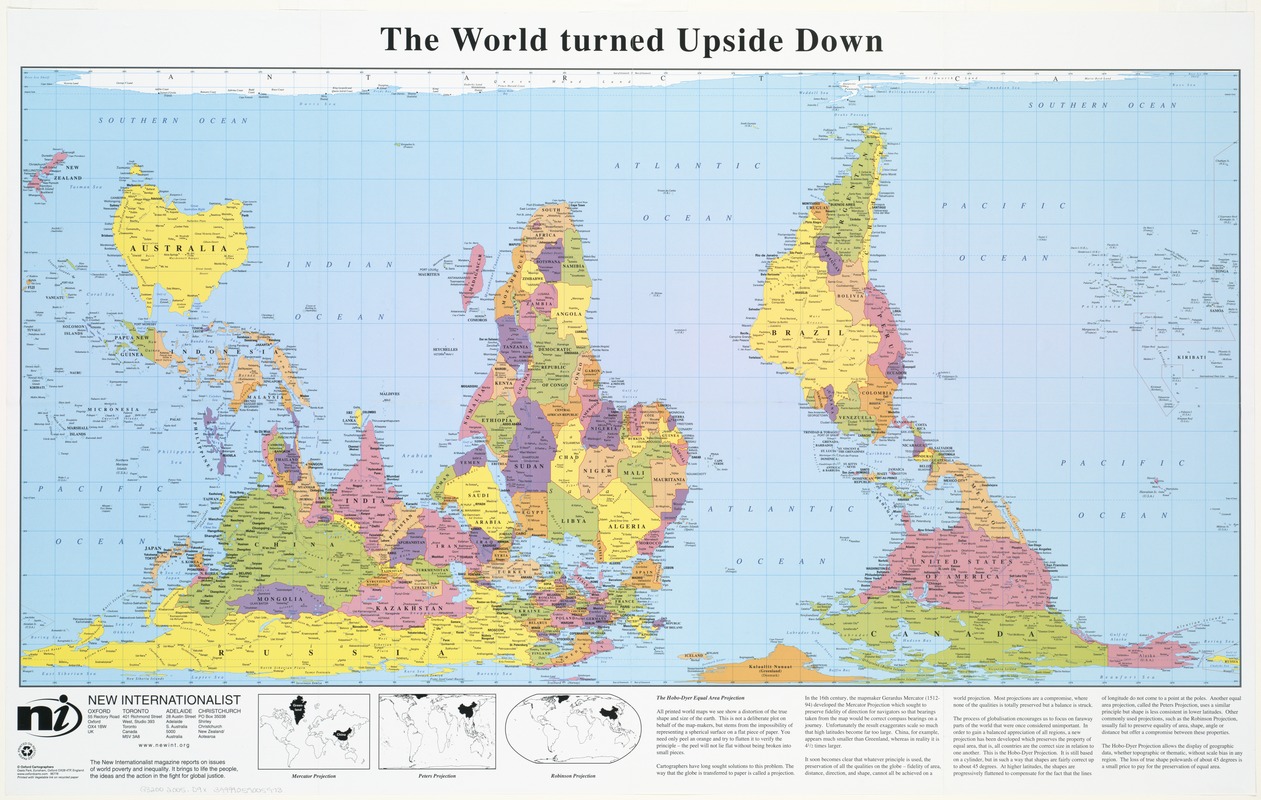 The World Turned Upside Down Norman B Leventhal Map Education Center