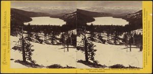 Donner Lake and eastern summit, from the road on the western summit