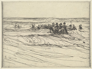 Crowd in the surf