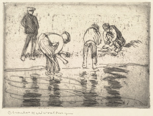 Four men on a beach II