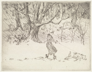 Girl and dog (cats)