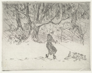 Girl and dog (cats)