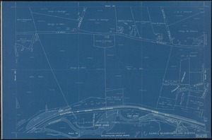 Metropolitan Water Works, Wachusett Reservoir, land surveys, sheet 63, index plan to photographs of real estate, West Boylston, Mass., April 1897