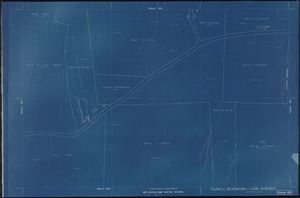 Metropolitan Water Works, Wachusett Reservoir, land surveys, sheet 86, index plan to photographs of real estate, West Boylston, Mass., ca. 1896-1898