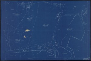 Metropolitan Water Works, Wachusett Reservoir, land surveys, sheet 90, index plan to photographs of real estate, Boylston, Mass., April 1896