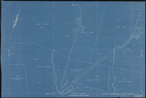 Metropolitan Water Works, Wachusett Reservoir, land surveys, sheet 107, index plan to photographs of real estate, Boylston, Mass., ca. 1896-1898