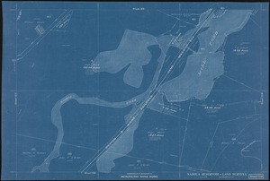 Metropolitan Water Works, Wachusett Reservoir, land surveys, sheet 108, index plan to photographs of real estate, Boylston, Mass., June 1896