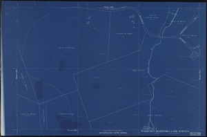 Metropolitan Water Works, Wachusett Reservoir, land surveys, sheet 123, index plan to photographs of real estate, West Boylston, Mass., May 1898