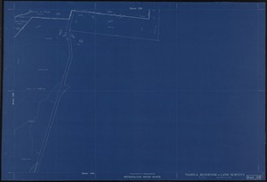 Metropolitan Water Works, Wachusett Reservoir, land surveys, sheet 129, index plan to photographs of real estate, Boylston, Mass., May 1896