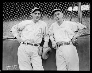 Charlie Berry and Rabbit Warstler of the Philadelphia A's