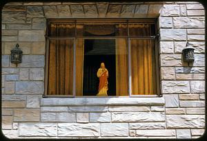 St. Joe, statue, window, North End