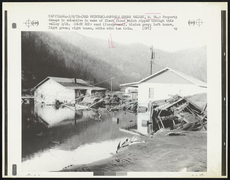 Buffalo Creek Valley; W. VA.: Property damage is extensive in wake 
