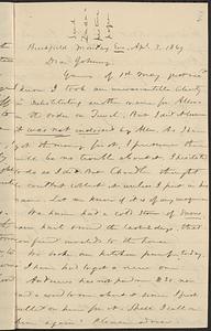 Letter from Zadoc Long to John D. Long, April 3, 1869