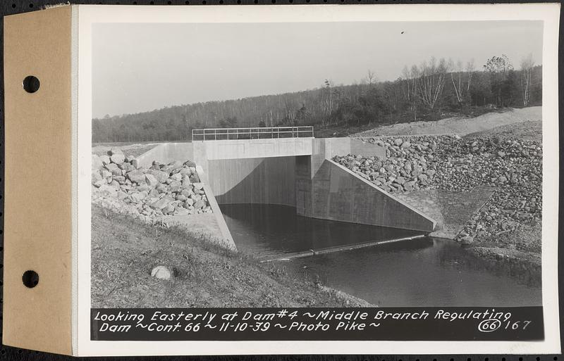 Contract No. 66, Regulating Dams, Middle Branch (New Salem), and East