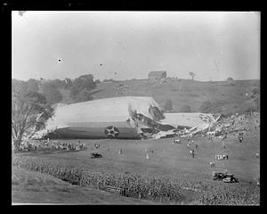 Shenandoah - one of U.S.' largest dirigibles was wrecked at Ava, Ohio