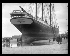 Schooner Nancy ashore at Nantasket
